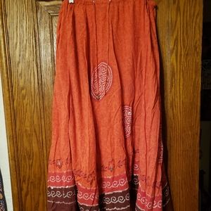 Boho maxi skirt